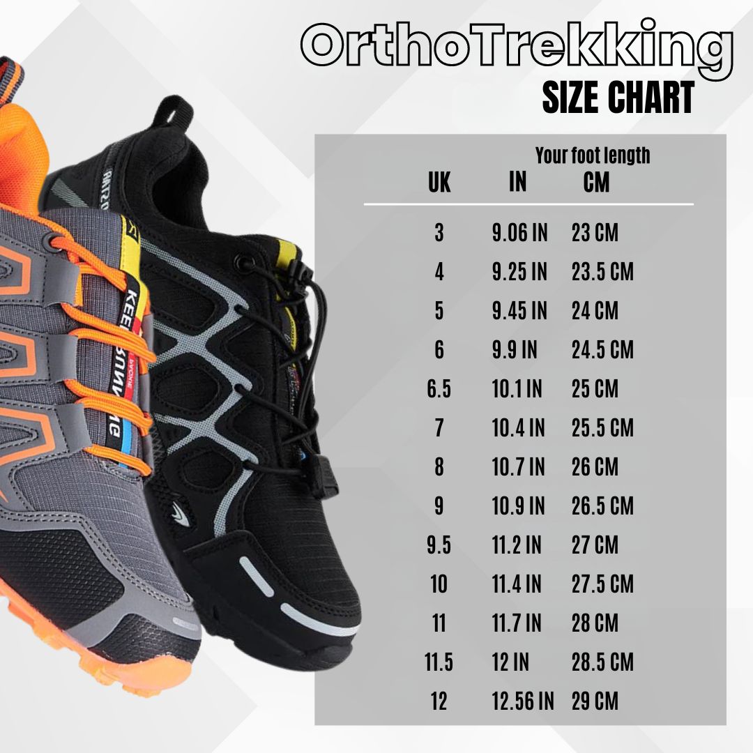 OrthoTrekking (2025) - ergonomic walking and hiking shoe for pain relief (Unisex) - Limited Edition (Buy One, Get One Free)
