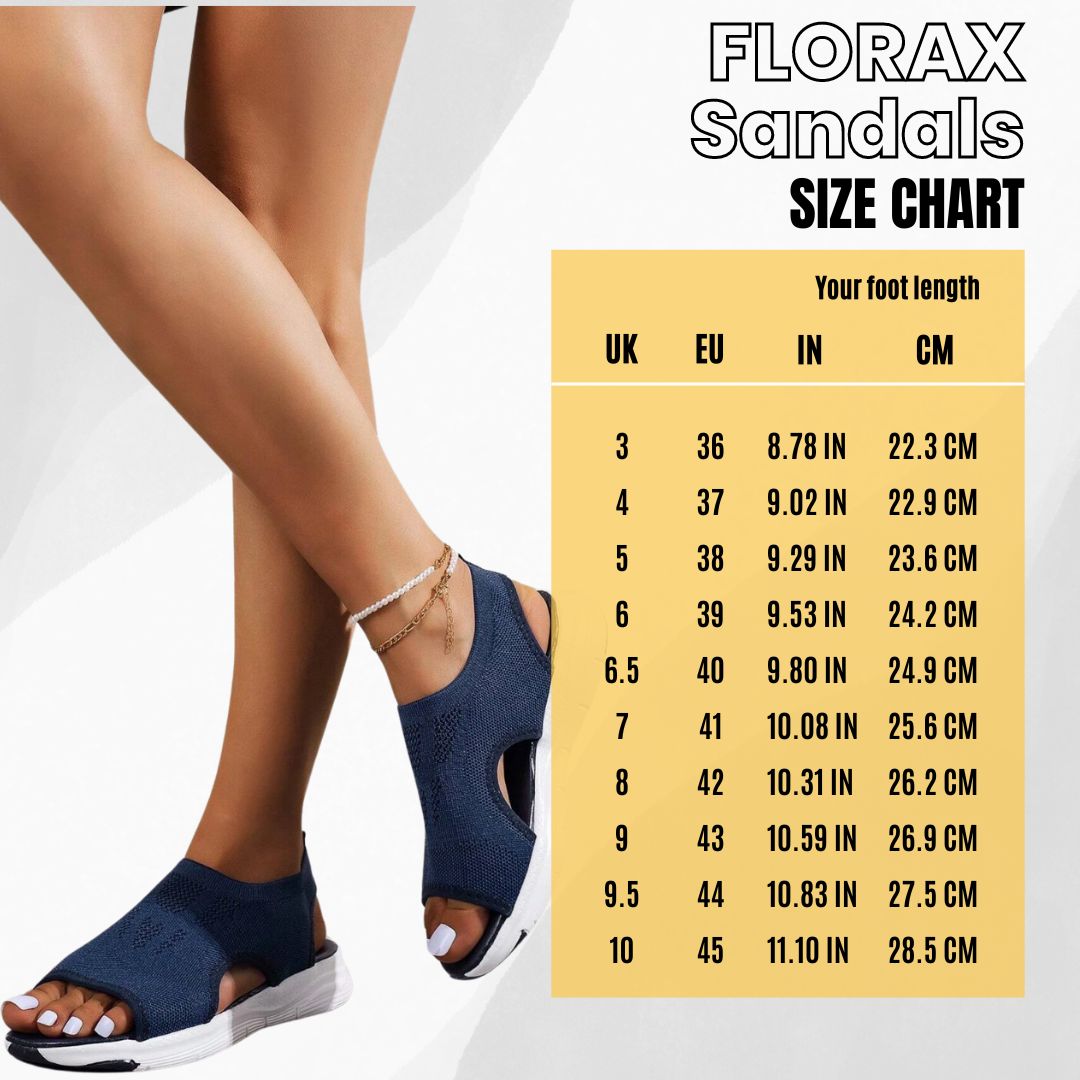 Florax™ - ergonomic orthopaedic sandals for pain relief