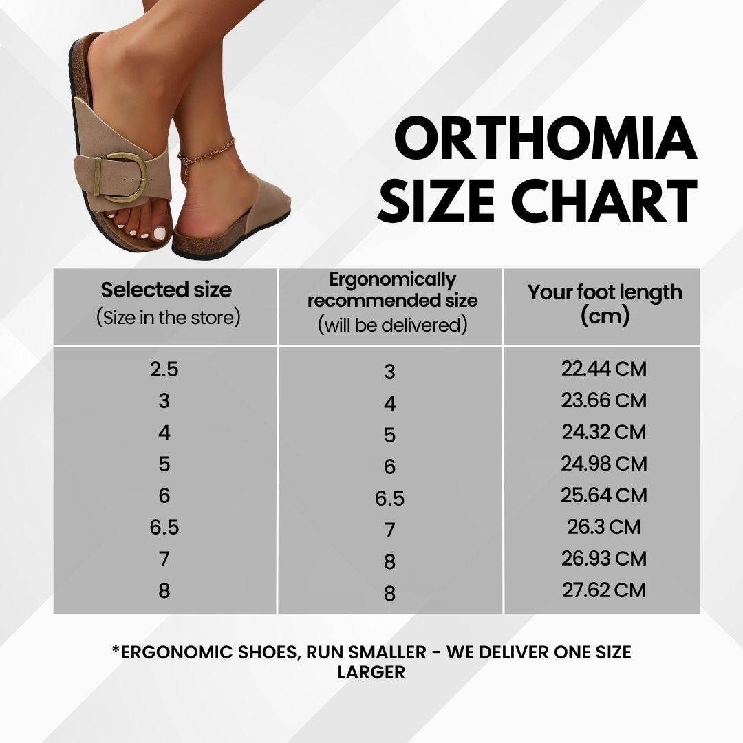 OrthoMia - Pain-relieving cork sandals with buckle belt design for women - Limited Edition (Buy One, Get One Free)