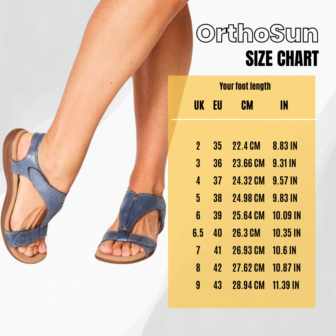 OrthoSun™ - ergonomic orthopaedic sandals for pain relief